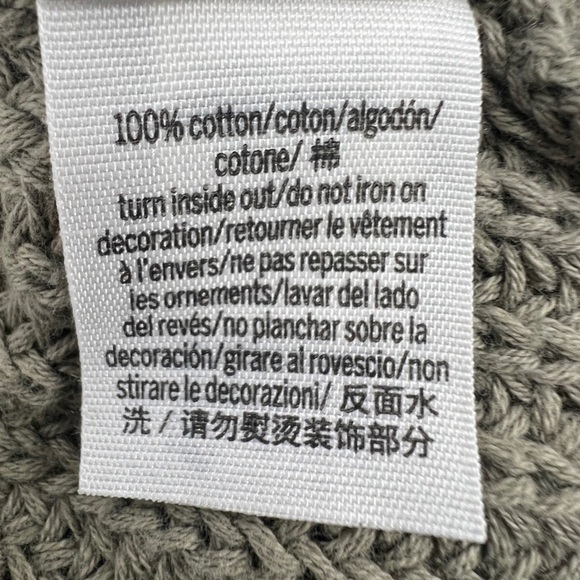 NWT PINK Victoria’s Secret Green Cable Knit V-Neck Sweater Size Small Women’s - Picture 5 of 5